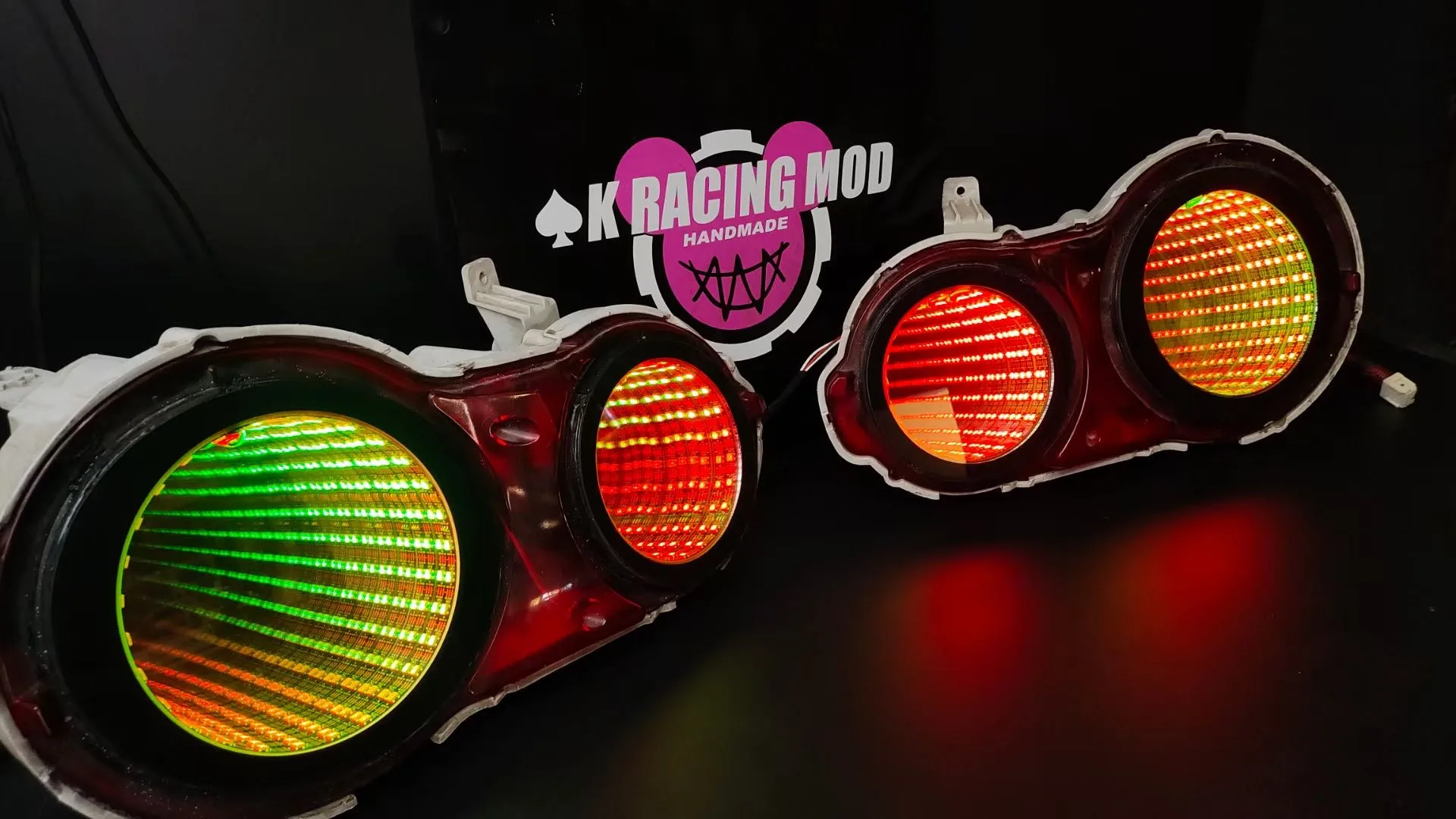 Smoke Black Infinite Depth LED Tail Lights Replacement for Nissan Skyline R34 GT-R - Image 2