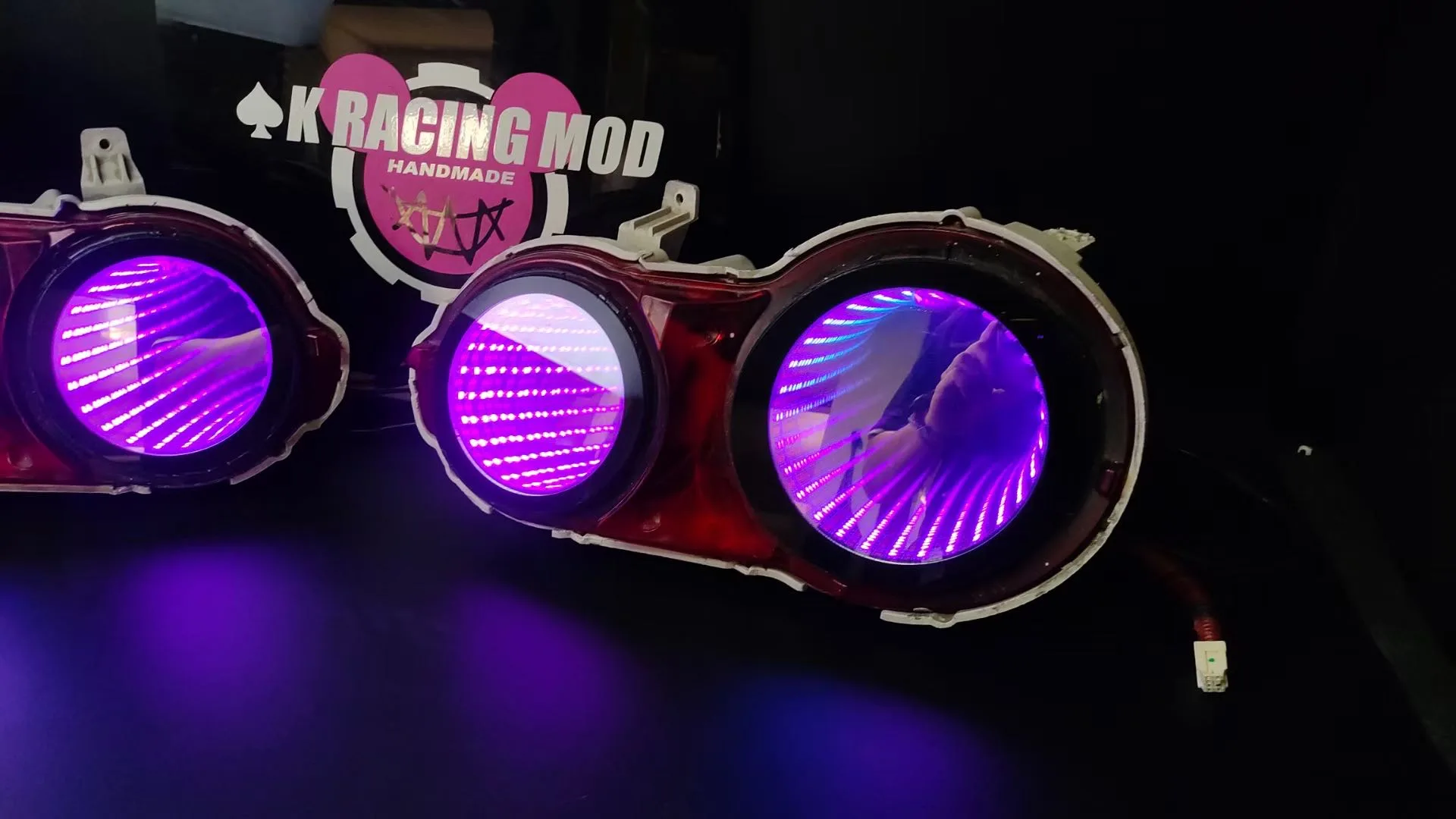 Smoke Black Infinite Depth LED Tail Lights Replacement for Nissan Skyline R34 GT-R - Image 3