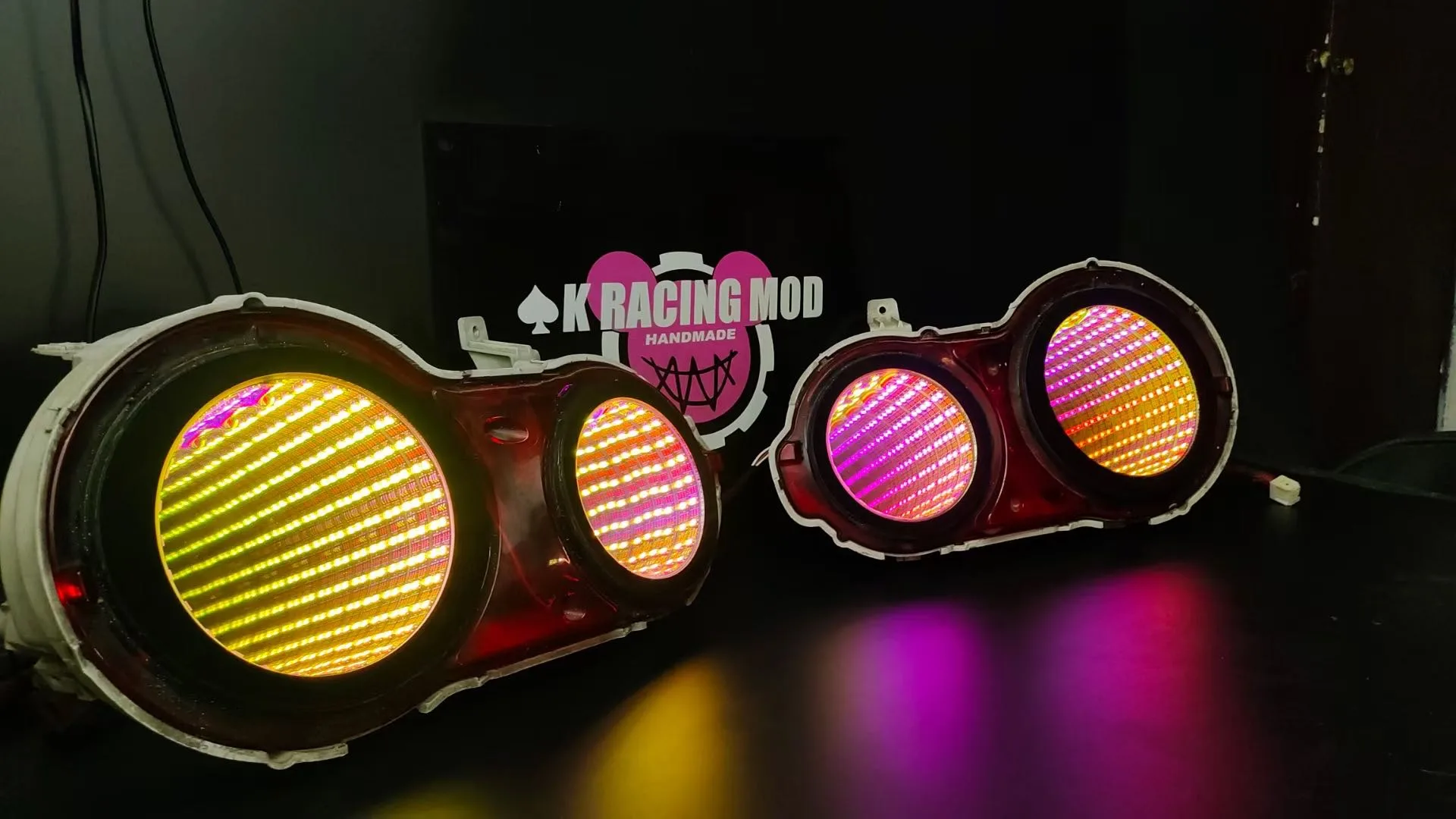 Smoke Black Infinite Depth LED Tail Lights Replacement for Nissan Skyline R34 GT-R