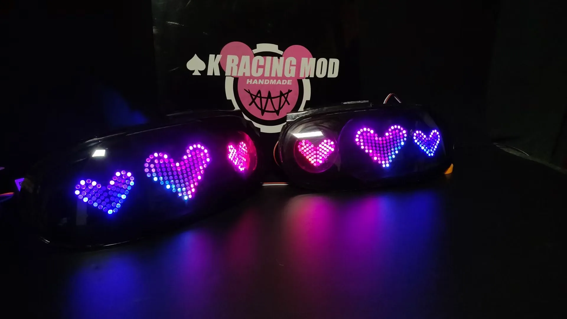 For Mazda MX-5 Miata ND Heart Shape LED Tail Lights - Custom Anime Style (Pair) 2016+