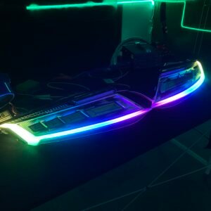 JDM Style Black Housing LED Tail Lights for Audi TT Roadster & Coupe 2006-2014