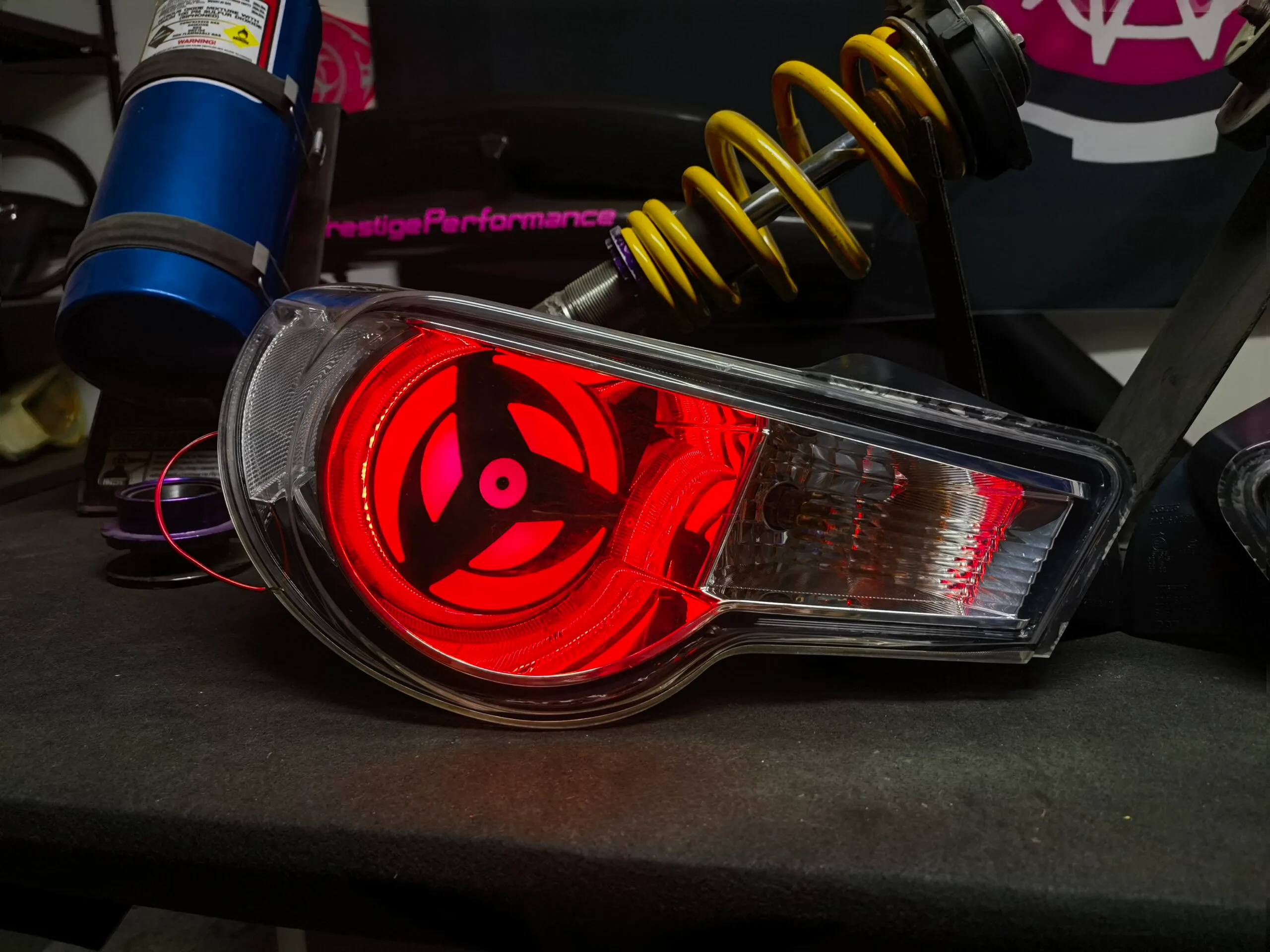 JDM Naruto Inspired Sharingan Tail Lights for Toyota GT86 ZN6 - APP Control & Dynamic Effects - Image 4