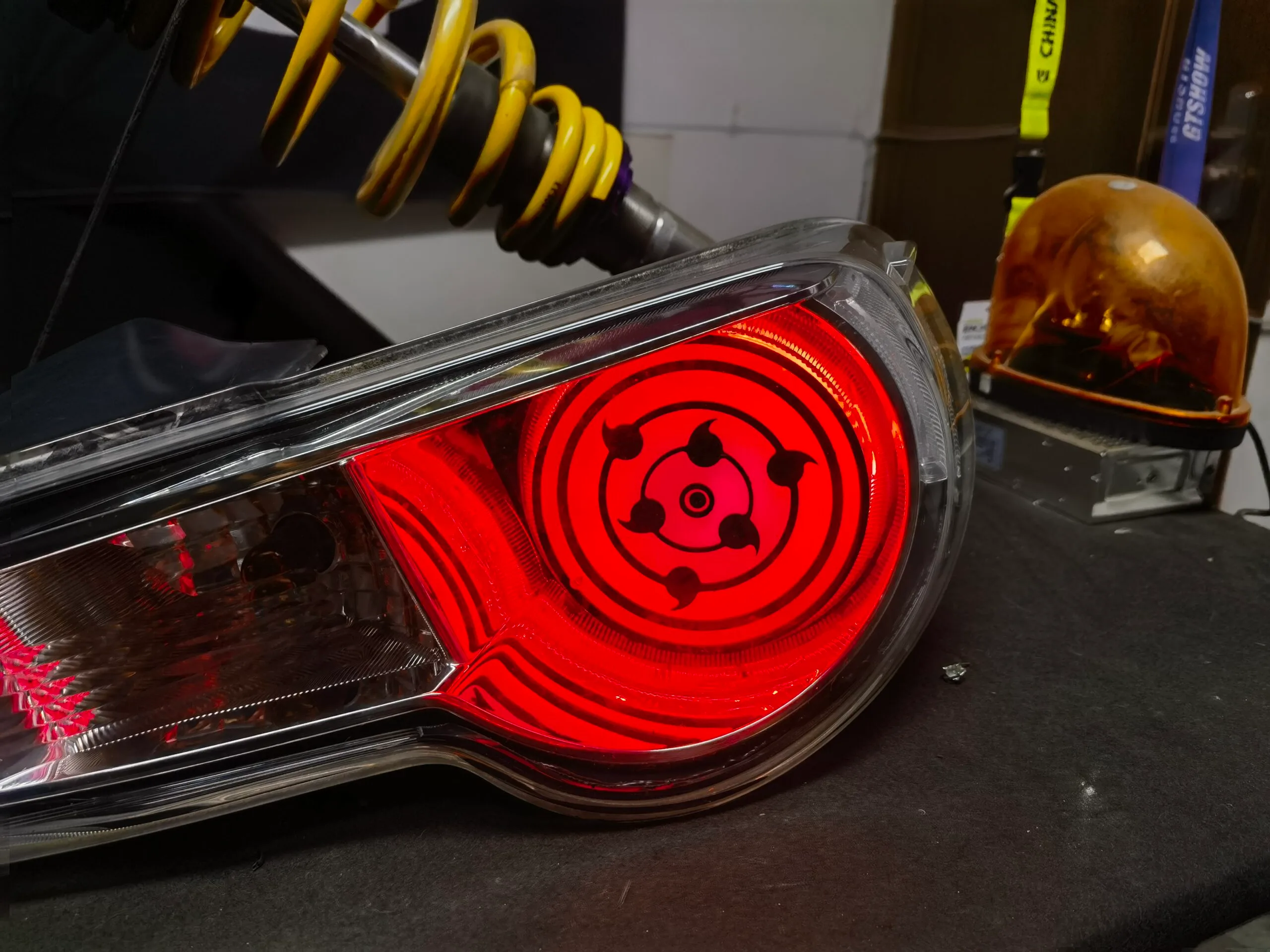 JDM Naruto Inspired Sharingan Tail Lights for Toyota GT86 ZN6 - APP Control & Dynamic Effects - Image 5