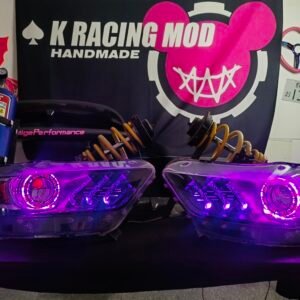 JDM Tuning Water Cooling Simulation LED Headlights for Ford Mustang GT 2015-2023 - RGB Effects