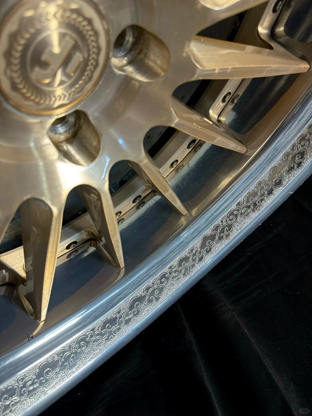 Custom Engraved Forged Wheels — Cloud Motif (Set of 4) - Image 4