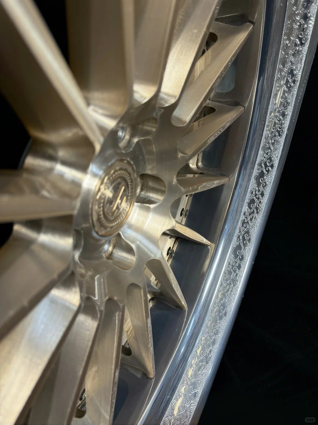 Custom Engraved Forged Wheels — Cloud Motif (Set of 4) - Image 5