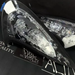 Custom Chrome Hearts Engraved Headlights for McLaren 570