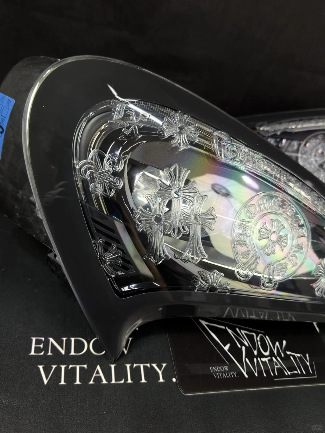 Custom Chrome Hearts Engraved Headlights for McLaren 570 - Image 2