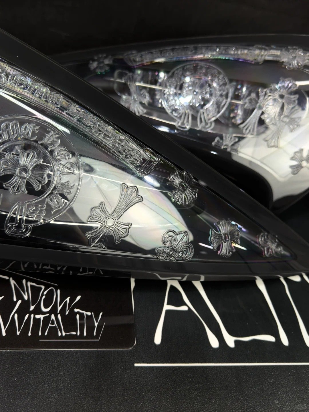 Custom Chrome Hearts Engraved Headlights for McLaren 570 - Image 4