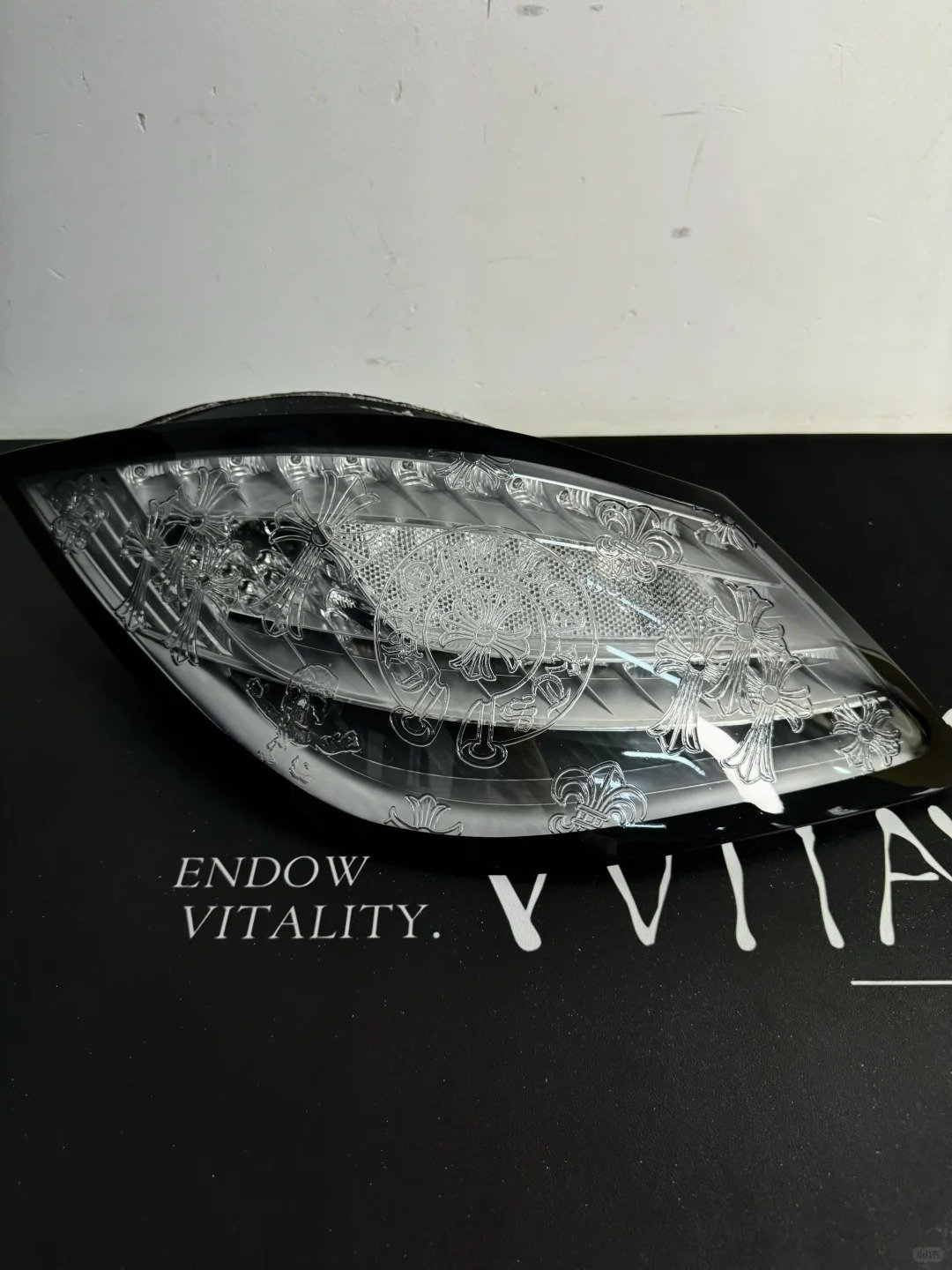 Custom Chrome Hearts Engraved Tail Lights for Porsche 987 (Boxster / Cayman) - Image 2