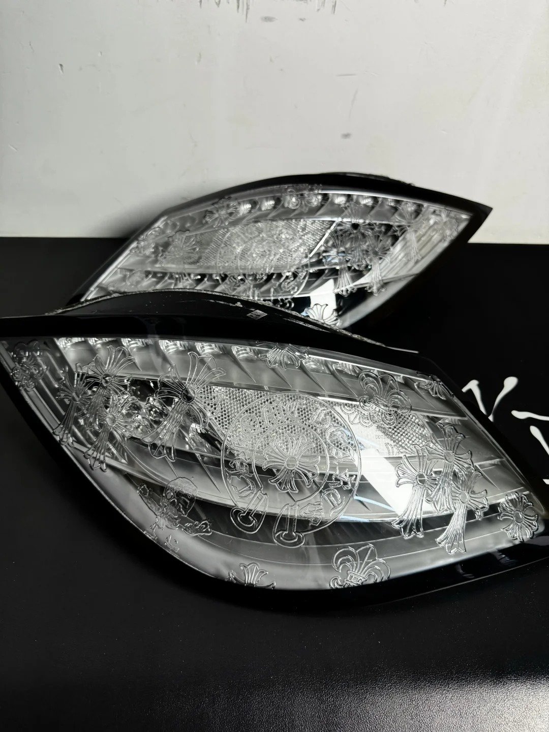 Custom Chrome Hearts Engraved Tail Lights for Porsche 987 (Boxster / Cayman) - Image 9